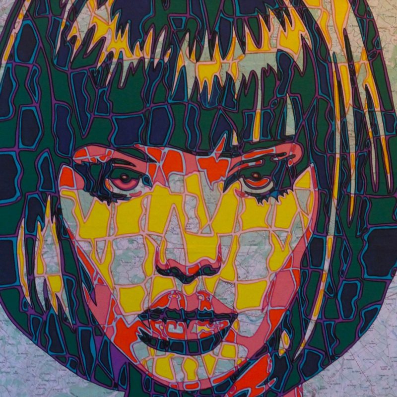 MapGirl 2 - 50x50cm