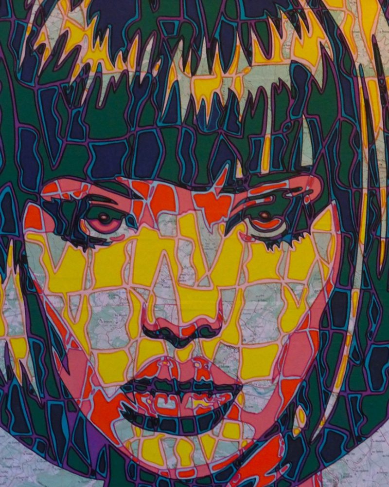 MapGirl 2 - 50x50cm